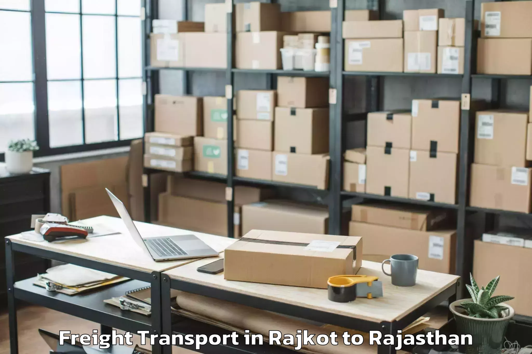 Easy Rajkot to Fatehpur Sikar Freight Transport Booking